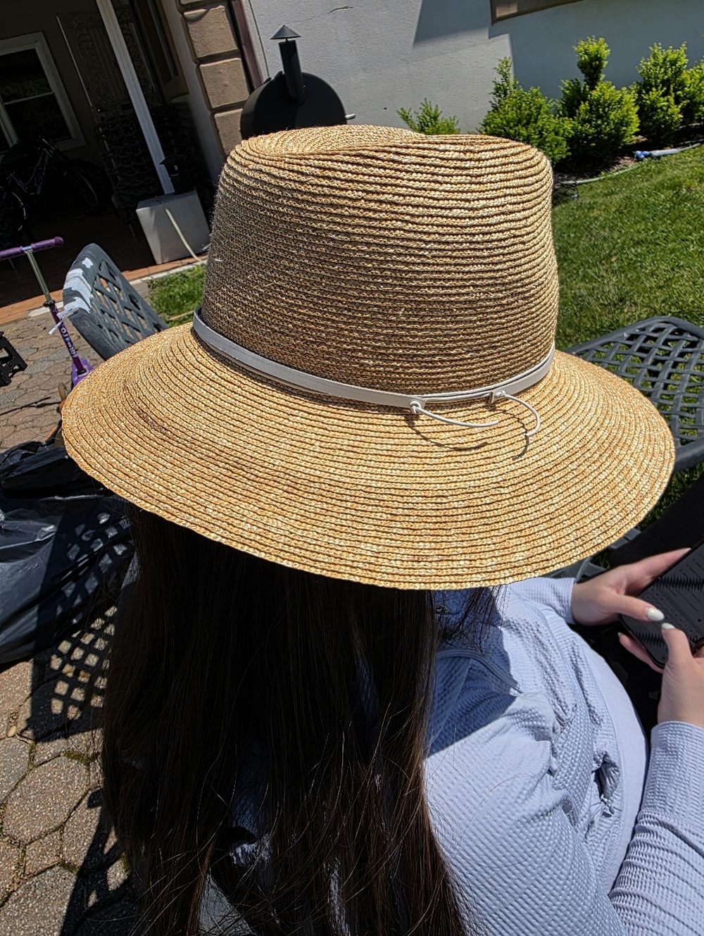 Lola Hats Straw Sun Hat with White Band